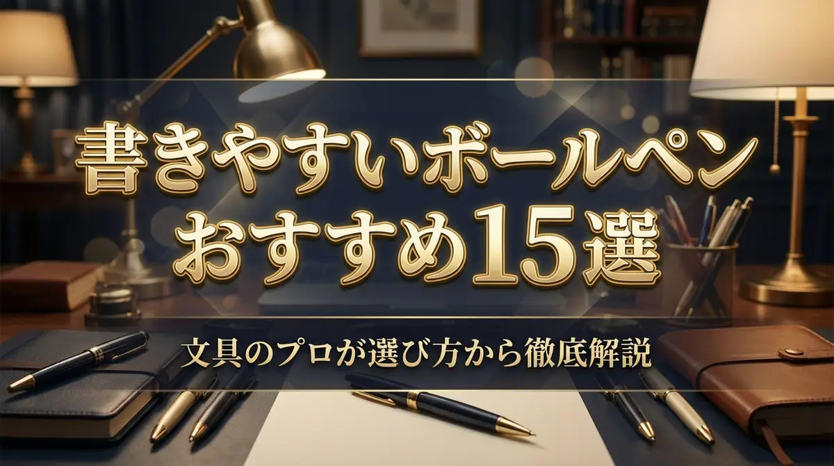 書きやすいボールペンおすすめ15選｜文具のプロが選び方から徹底解説