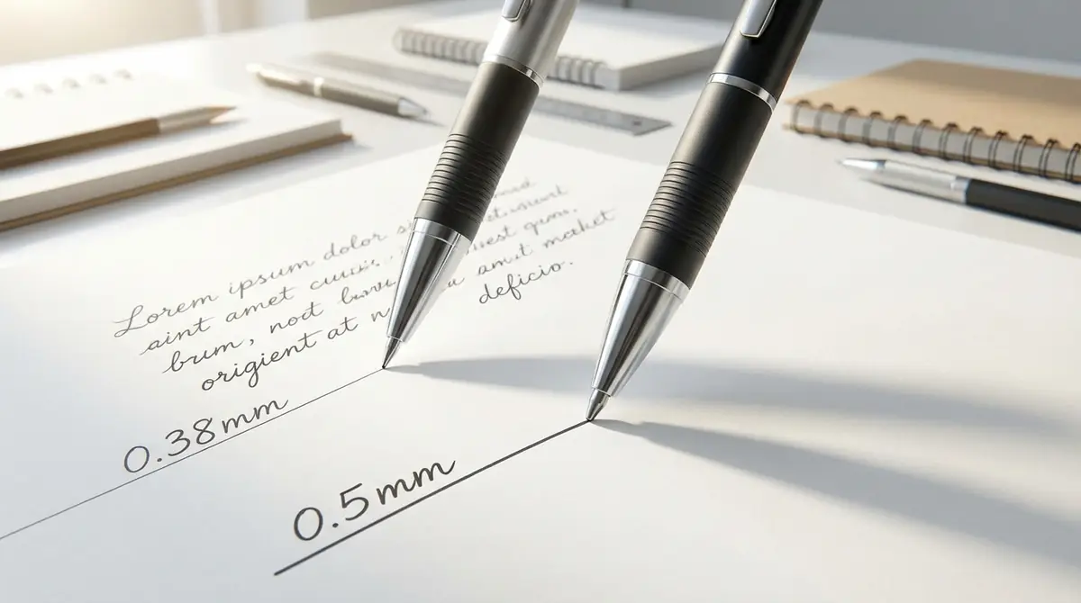 0.38mmボールペンの特徴とは？0.5mmとの違いを解説