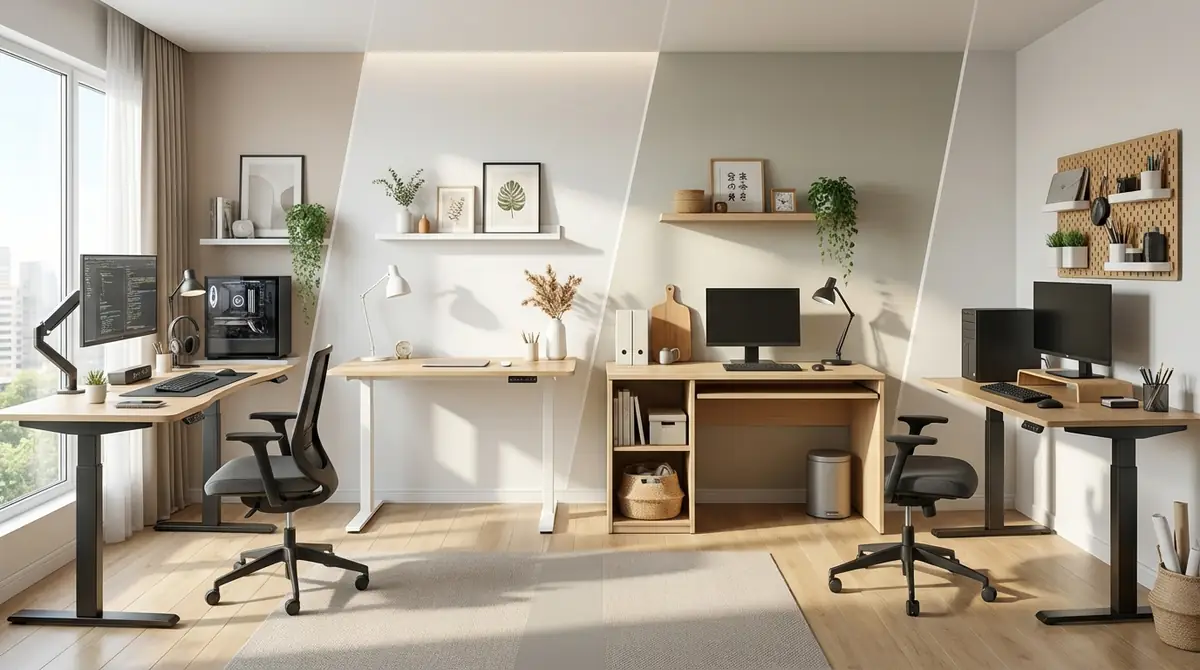 【メーカー比較】FlexiSpot・IKEA・ニトリ・山善の特徴と違い