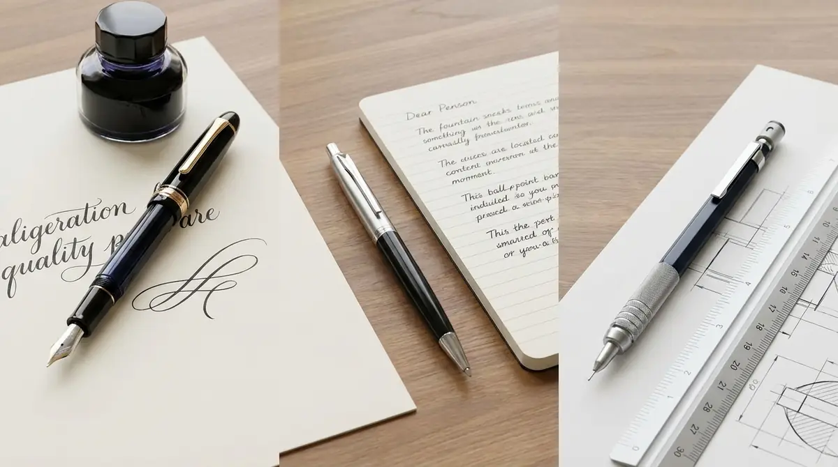 【筆記具タイプ別】万年筆・ボールペン・シャープペンの選び方