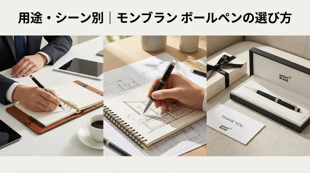 用途・シーン別｜モンブラン ボールペンの選び方