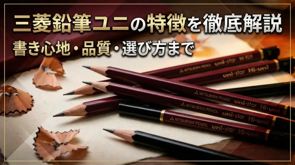 三菱鉛筆ユニの特徴を徹底解説｜書き心地・品質・選び方まで